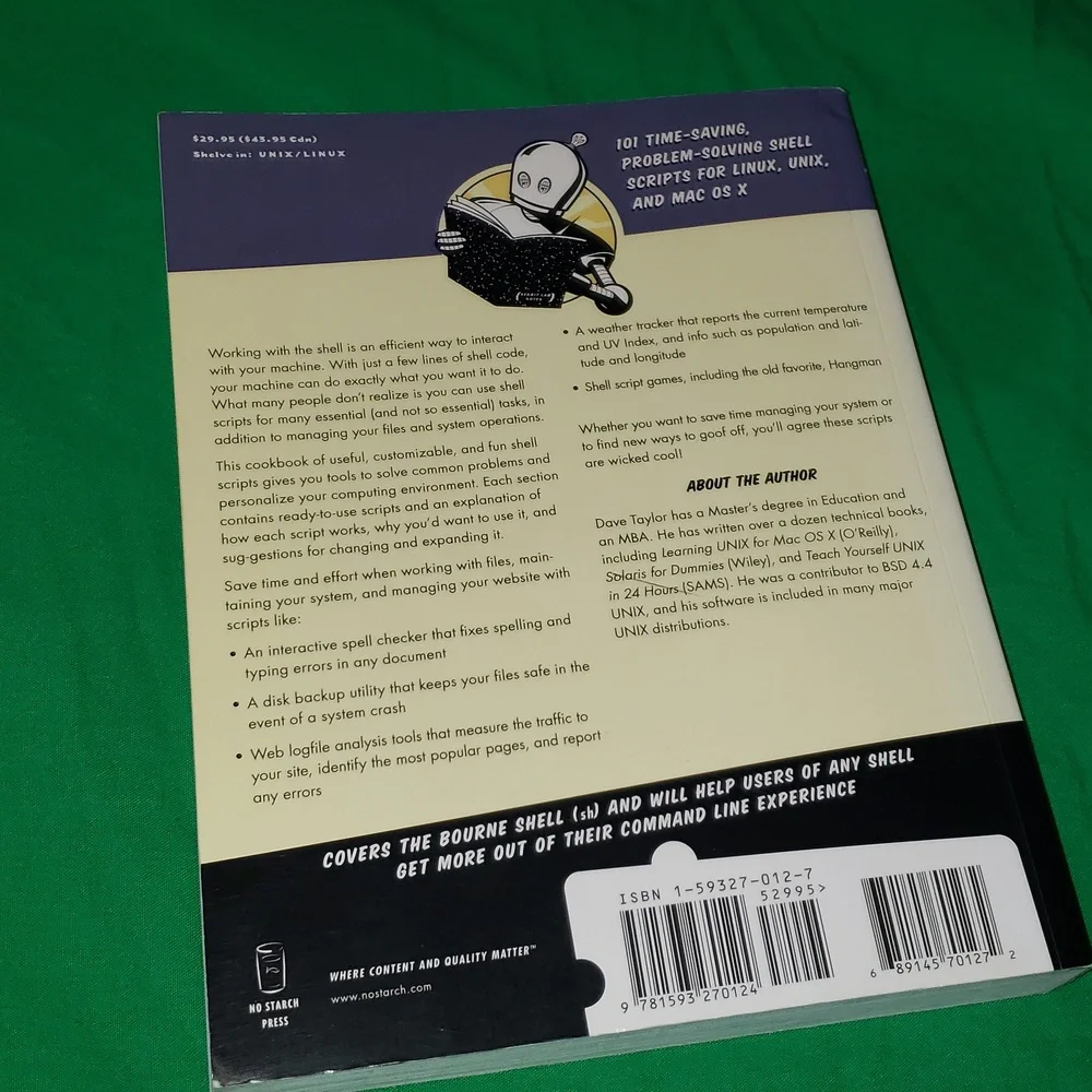 Linux & Unix Programming Tools and Wicked Cool Shell Scripts Paper Back Books - Picture 8 of 9